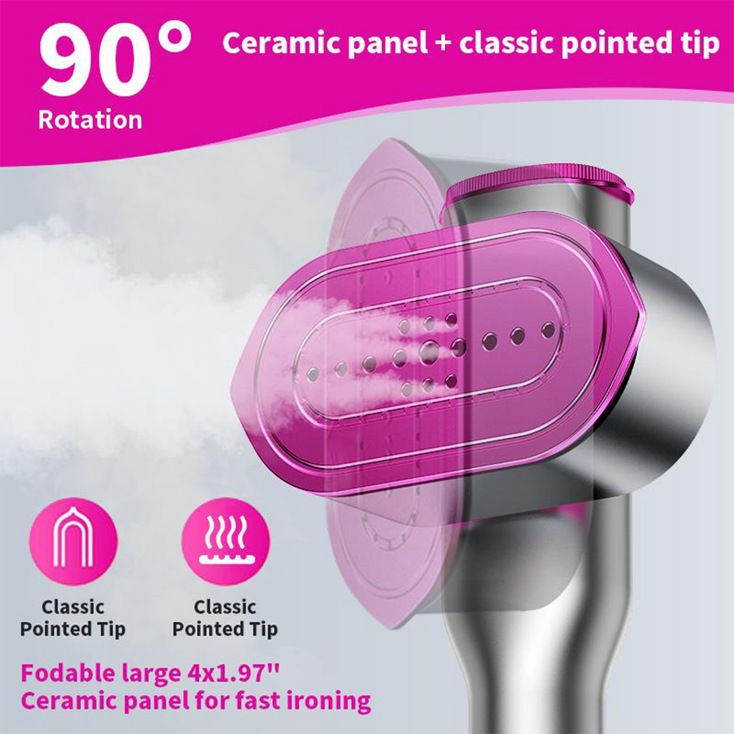 Mr.Smile™ 2-in-1 Steamer & Iron - Portable, Fast Heat-up, Travel Size