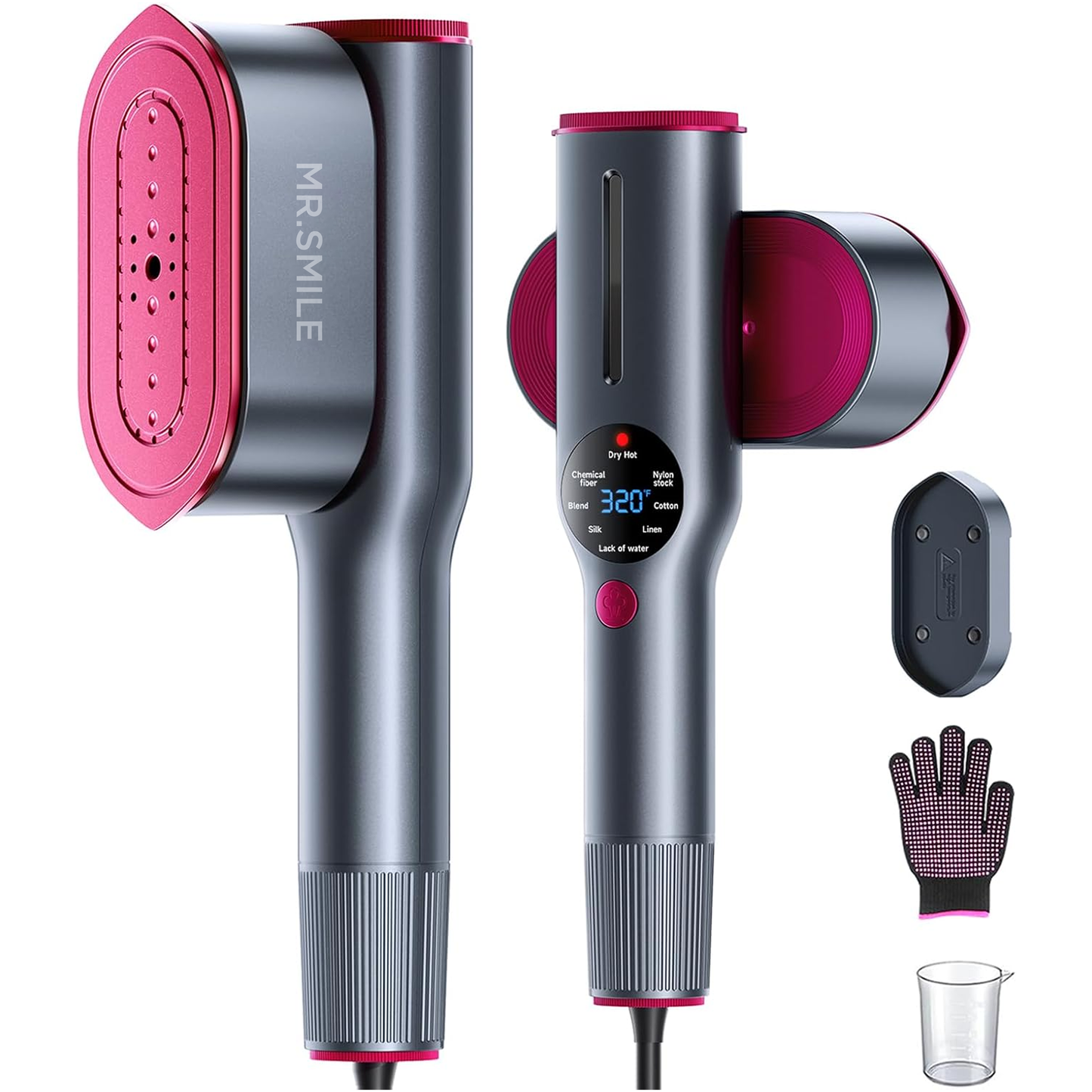 Mr.Smile™ 2-in-1 Steamer & Iron - Portable, Fast Heat-up, Travel Size